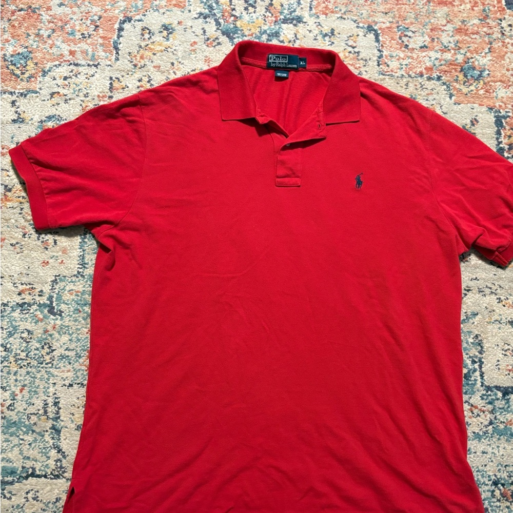 Ralph Lauren Men's Classic Red Polo Shirt